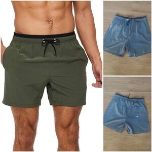 NWT Silkworld Boys Green Swimming Swim Trunks Mesh Sports Bathing Suit Y14 28×5"